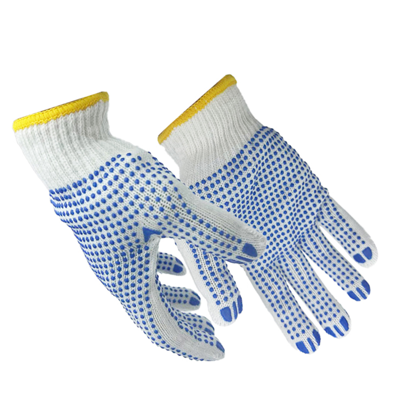 SNWFH/舒耐威 双面点胶防滑耐磨棉纱作业手套 SNW6063
